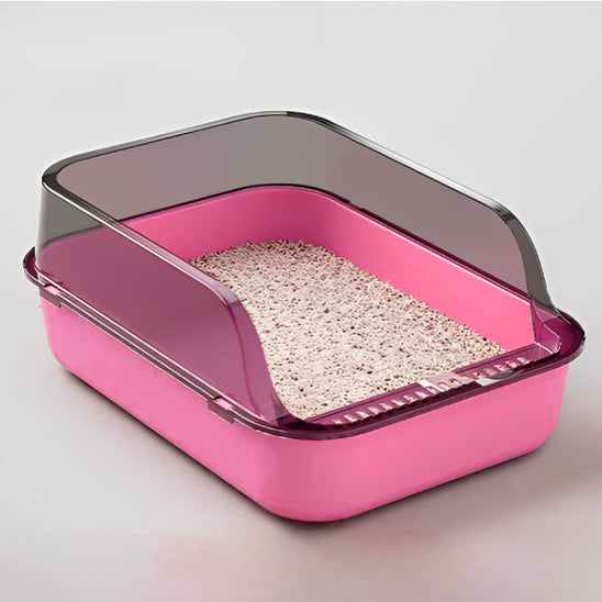 Bac-a-litiere-pour-chat-rose-