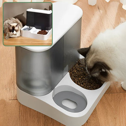 Distributeur eau et croquettes chat™ | grande capacité