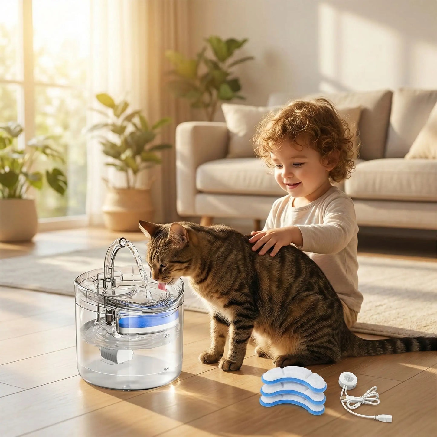 Fontaine a eau chat | Ultra-Silencieuse