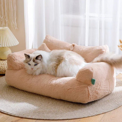 Niche pour chat canape confort chat coucher couleur beige