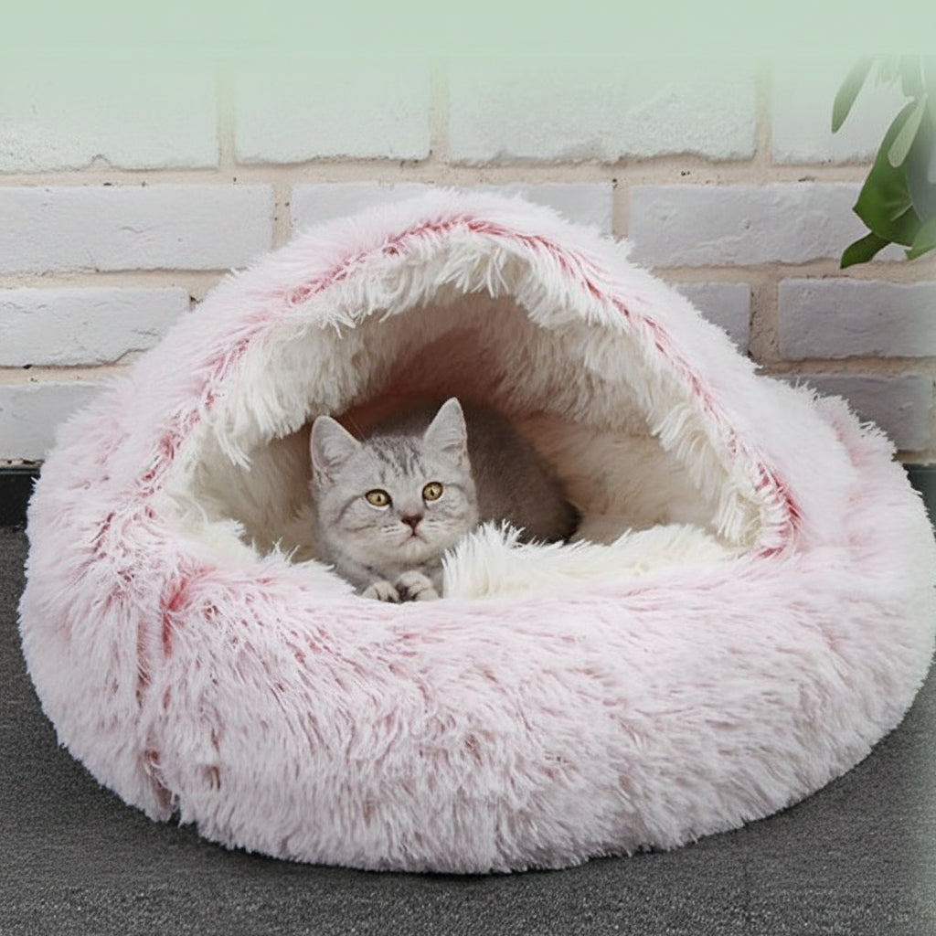 Niche pour chat ultra moelleux petit chat