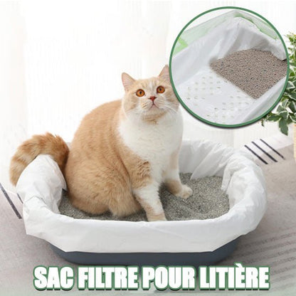 Sac filtre litière chat™ | réutilisable