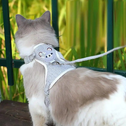 Harnais pour chat | ajustable sécurisé