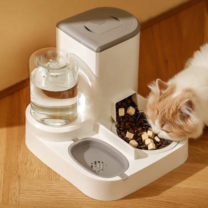 Gamelle chat™ | 2 en 1 mangeoire et abreuvoir
