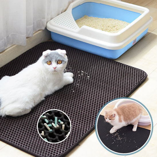 Tapis chat litière | Anti-Dispersion