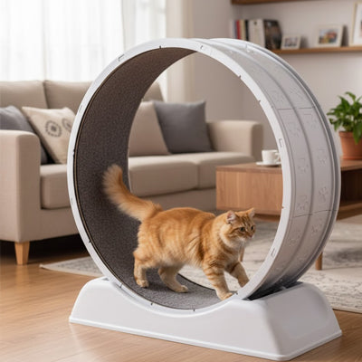 Tapis roulant chat en action