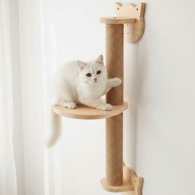 Arbre-a-Chat-mural -chat-sur-l'arbre-sur-l'arbre