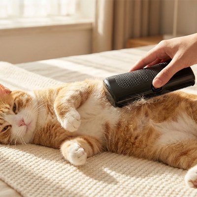 Brosse-poil-chat-​caresse 