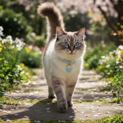 Collier-chat-marche-dehors 