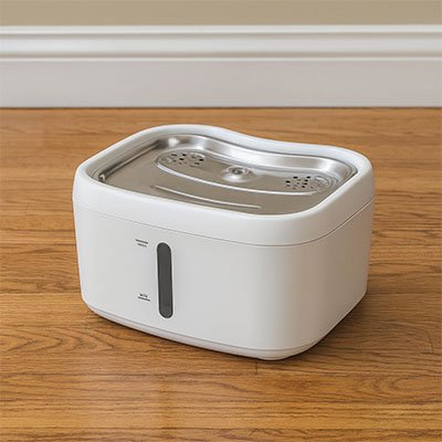 Fontaine-a-eau-Chat-seul