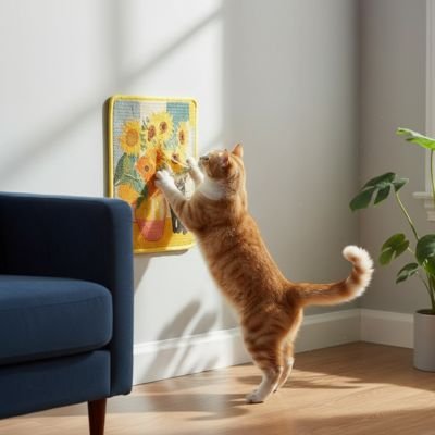 Griffoir-pour-Chat-griffe-dans-le-salon 