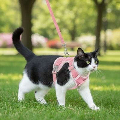 Harnais-chat-rose 