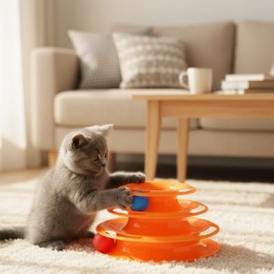 Jouet-pour-chat-chaton-joue-dans-le-salon