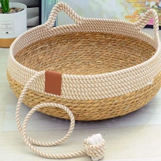 Lit-pour-chat-panier-vide