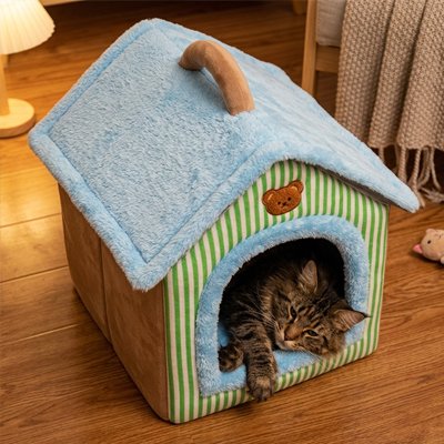 Maison-pour-chat-heureux