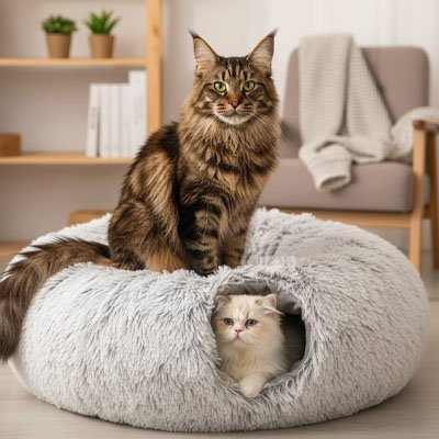 Niche-pour-chat-dans-le-salon