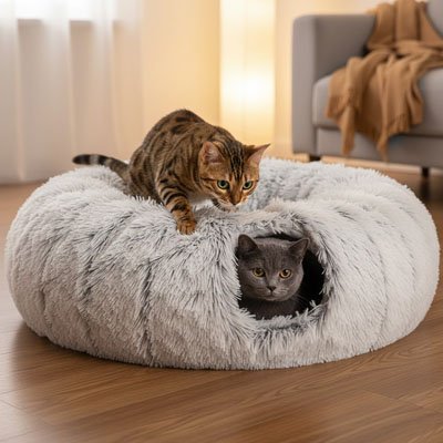 Niche-pour-chat-deux-chat-coucher-salon