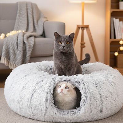 Niche-pour-chat-deux-chat