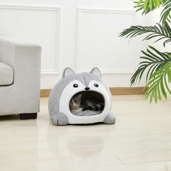 Panier-pour-chat-a-cote-du-canape